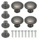 thumbnail image 1 of Uxcell 8 Piezas Pomos de Acero Inoxidable, Tirador de Un Solo Agujero con Tornillo, 30mm Gris, 1 of 7