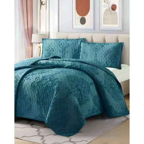 Cobertor Colcha Quilt Tufting De Lujo Suave King