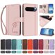 thumbnail image 4 of Funda Cartera Trébol para Google Pixel 9 Pro XL 5G con Ranuras Tarjetas y Carga Inalámbrica Rosa, 4 of 6
