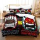 thumbnail image 1 of Angry Geometry Dash Bedding Set Bed Set Aldult Kid Bedroom Duvetcover Sets Kawaii, 1 of 5