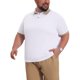 thumbnail image 4 of INSPIRE CHIC Conjunto de Hombre Grande y Alto Polo Casual Transpirable de Manga Corta con Cuello en Contraste XL Blanco, 4 of 5
