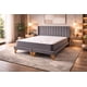 thumbnail image 1 of Cama Europea 2 Plazas Colchón Híbrido Bonnell Base Dividida Respaldo Gris, 1 of 6