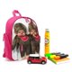 thumbnail image 3 of Monchhichi Mochila Escolar para Niños y Niñas, Mochila Infantil Ligera de Alta Calidad, Grande y Duradera ROSA, 3 of 6