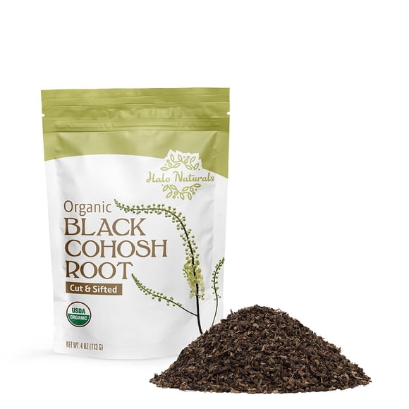 Halo Naturals Raíz de Cohosh Negro Orgánica USDA 113 g
