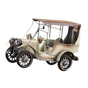 Genérico - Modelo De Coche Antiguo, Regalo De Cumpleaños Multiusos, Adorno Decorativo Coleccionable, Color Blanco
