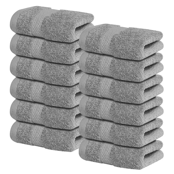 Toallitas Infinitee Xclusives Luxury, 100% algodón [13 x 13] 12 unidades