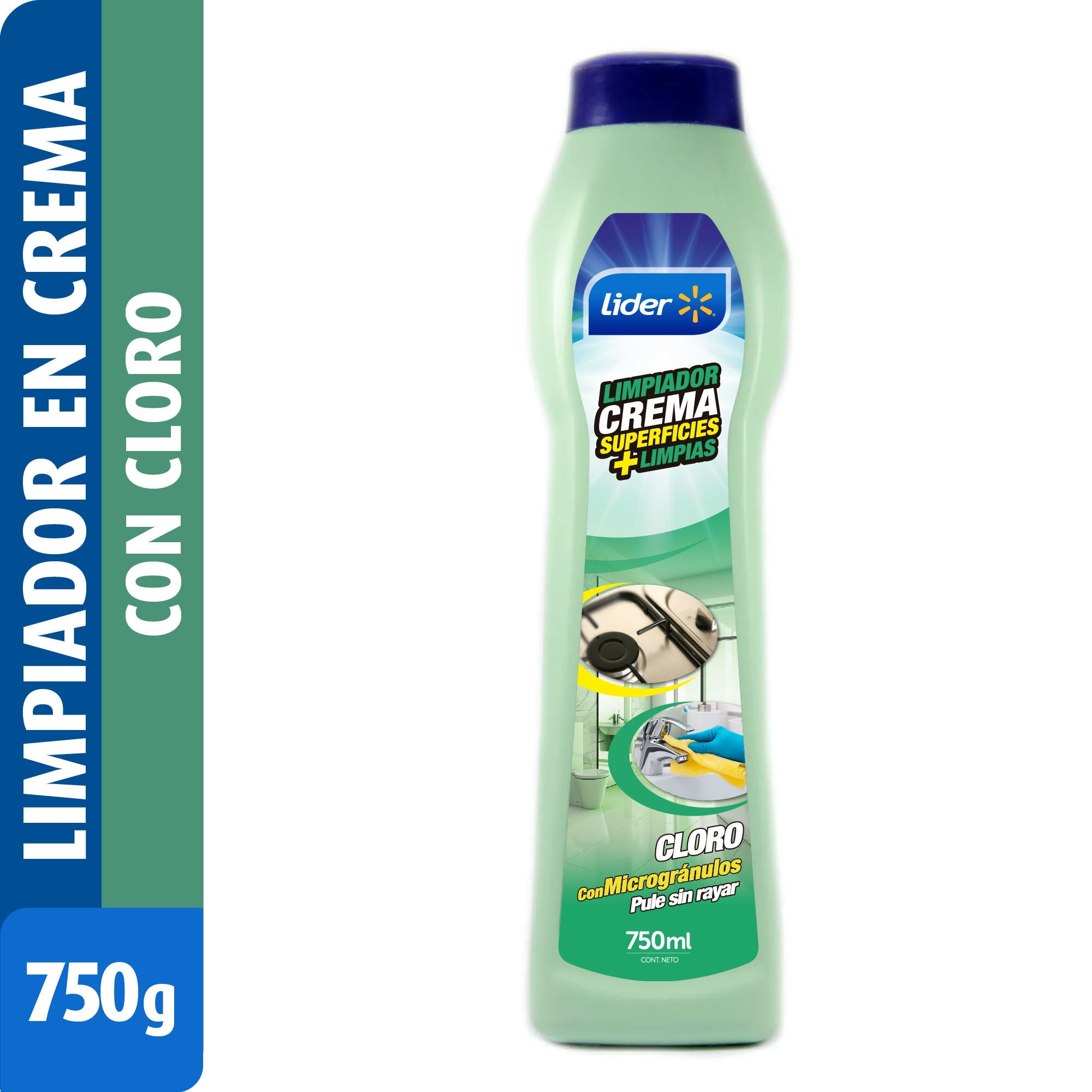 Limpiador Crema Limón Botella 750 g Lider