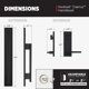 thumbnail image 3 of Juego de cerradura para puerta Kwikset Caerus negro mate SmartKey, 3 of 8
