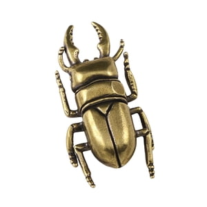 Bothyi - Figuras De Animales De Adorno De Estatuilla De Escarabajo De Latón Para Estantería De Oficina De Festival