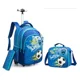 thumbnail image 1 of Children School Rolling Backpack Bag Wheeled Backpack for Boys School Trolley Bag Wheels Kids Travel Luggage Trolley Bag Set, 1 of 3