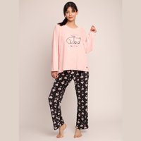 Mon Amour - Pijama Crystal Velvet Con Bordado De Gato 261555 - S