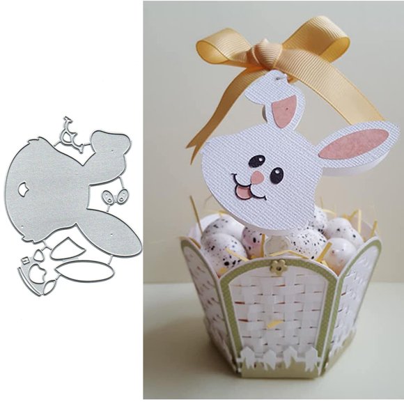 Troqueles De Corte De Metal Con Forma De Conejo Lindo De Pascua