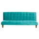 thumbnail image 1 of Futon Turin Tela Velvet Turquesa, 1 of 3