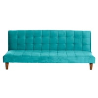 Latam Home - Futon Turin Tela Velvet Turquesa