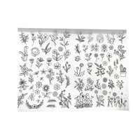 Magideal - Estabilizador Soluble En Agua, Estabilizador De Telas, Manualidades, Estampado Floral, Costura A Mano, Estabilizador Para Manteles, Toallas, Gorros, B Patrón Pequeño