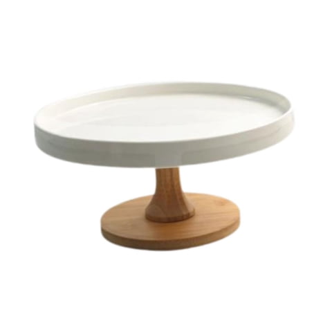 Magideal - Soporte De Torta Postre Titular De Exhibición Plaza De Pastel De Cerámica Servicio De Cupcake De Bandeja Para La Celebración De Eventos Decoración De