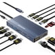 thumbnail image 1 of Docking USB-C ANYOYO DS0202A 14 en 1 PD 100W Dual 4K HDMI DP, 1 of 3