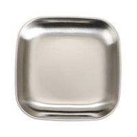 Magideal - Plato De Acero Inoxidable Empanado De Empanado Plato De Preparación De Alimentos Platos Para Servir Platos De Pan De Pan Para La Cocina Del Comedor Plata