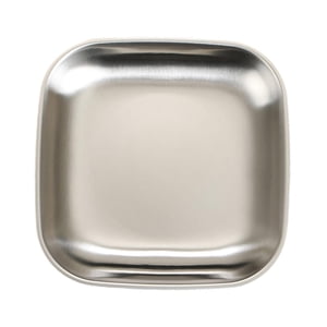 Magideal - Plato De Acero Inoxidable Empanado De Empanado Plato De Preparación De Alimentos Platos Para Servir Platos De Pan De Pan Para La Cocina Del Comedor Plata