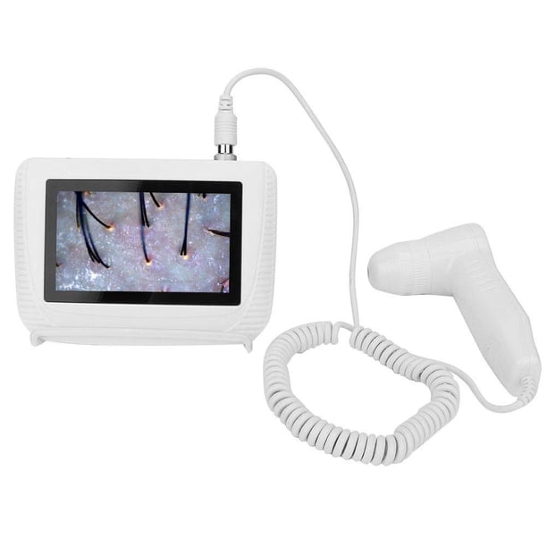 Analizador Portátil De Piel Y Cabello Con Pantalla Lcd De 5 Y Lentes De Aumento 50x 200x Recargable