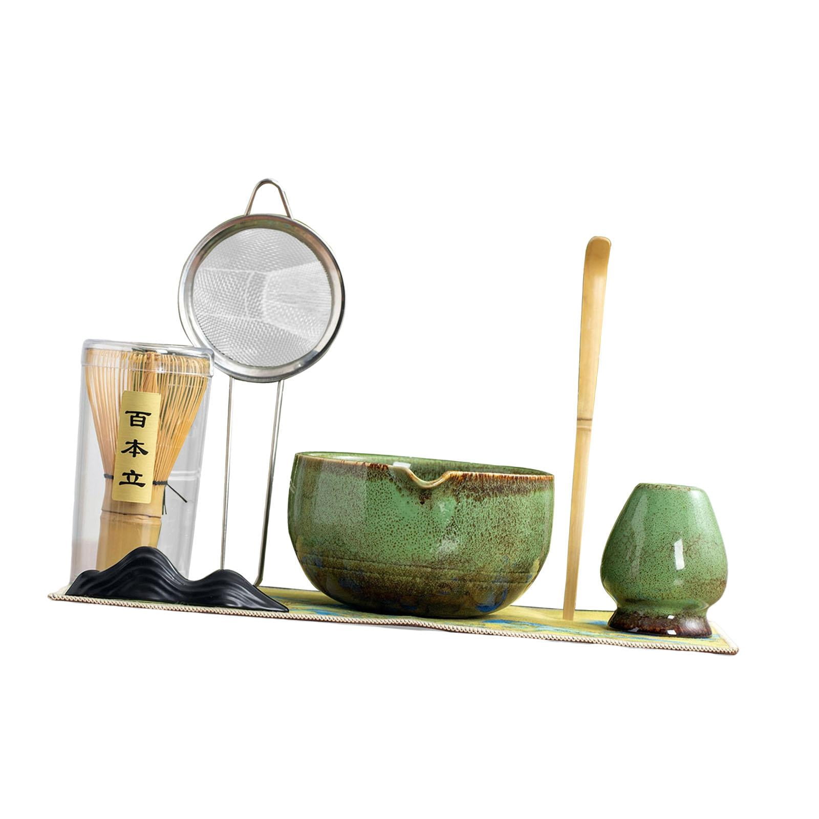 Bothyi - Juego De Batidor De Matcha Artesanal Con Soporte Para Batidor De Tapete Para Salón De Té, Oficina Y Sala De Estar