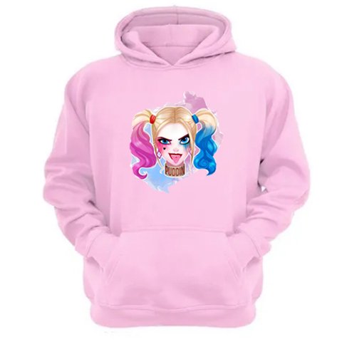 Genérico - Polerón Canguro Harley Rosa Talla Xs Unisex