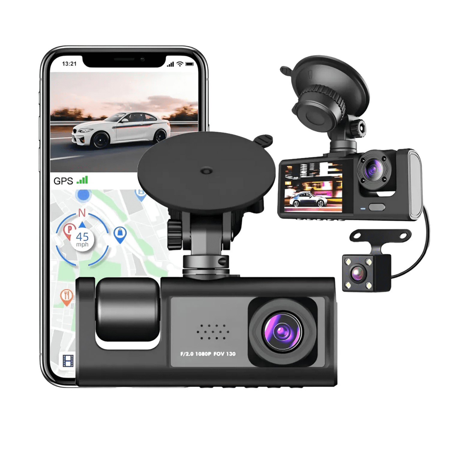 Genérico - Cámara Para Auto Black Box 1080p | Seguridad Y Registro De Viajes