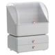 thumbnail image 3 of Organizador De Maquillaje De Escritorio Caddy Holder Organizadores De Cuidado De La Piel Para Cajón De Encimera Flip White, 3 of 5