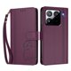 thumbnail image 3 of Funda Cartera Trébol para Xiaomi 15 Pro con Ranuras Tarjetas y Carga Inalámbrica Violeta, 3 of 6
