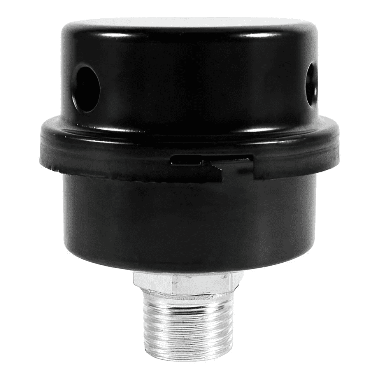 Erux - Filtro D Aire 3/8 Silenciador Metal P/ Compresor Aire Dental Negro 1 Monofásicav