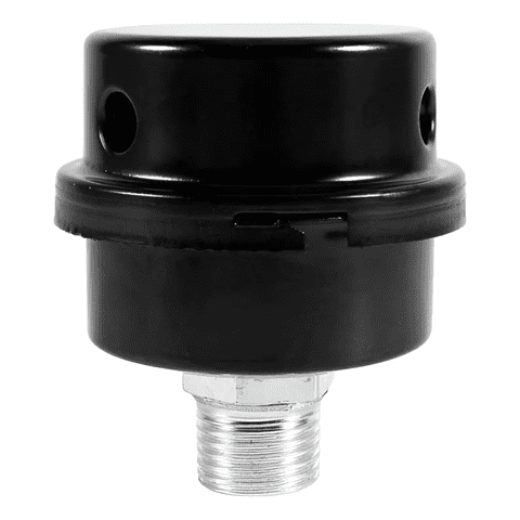 Erux - Filtro D Aire 3/8 Silenciador Metal P/ Compresor Aire Dental Negro 1 Monofásicav