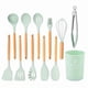 thumbnail image 2 of Set de Utensilios de Cocina de Silicona y Madera (12 Piezas) – Verde, 2 of 3
