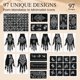 thumbnail image 4 of Kit de Plantillas para Tatuajes Temporales Koogel 18 Hojas 97 Piezas de Henna, 4 of 7