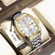 thumbnail image 1 of EXPLOJOY Reloj de Cuarzo Tonneau de Lujo para Hombre – Reloj de Acero Inoxidable Impermeable con Esfera Luminosa, 1 of 8