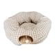 thumbnail image 4 of Gato Túneles Cama Plegable Con Bola Colgante Hurones Gatito Túnel Tubo Juguete Beige, 4 of 5