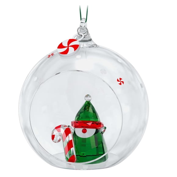 Figura Swarovski Holiday Santa Ball Ornament 5596383