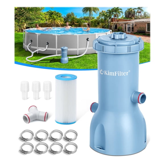 Bomba filtrante para piscina KimFilter Pro Series 1000 GPH con cartucho