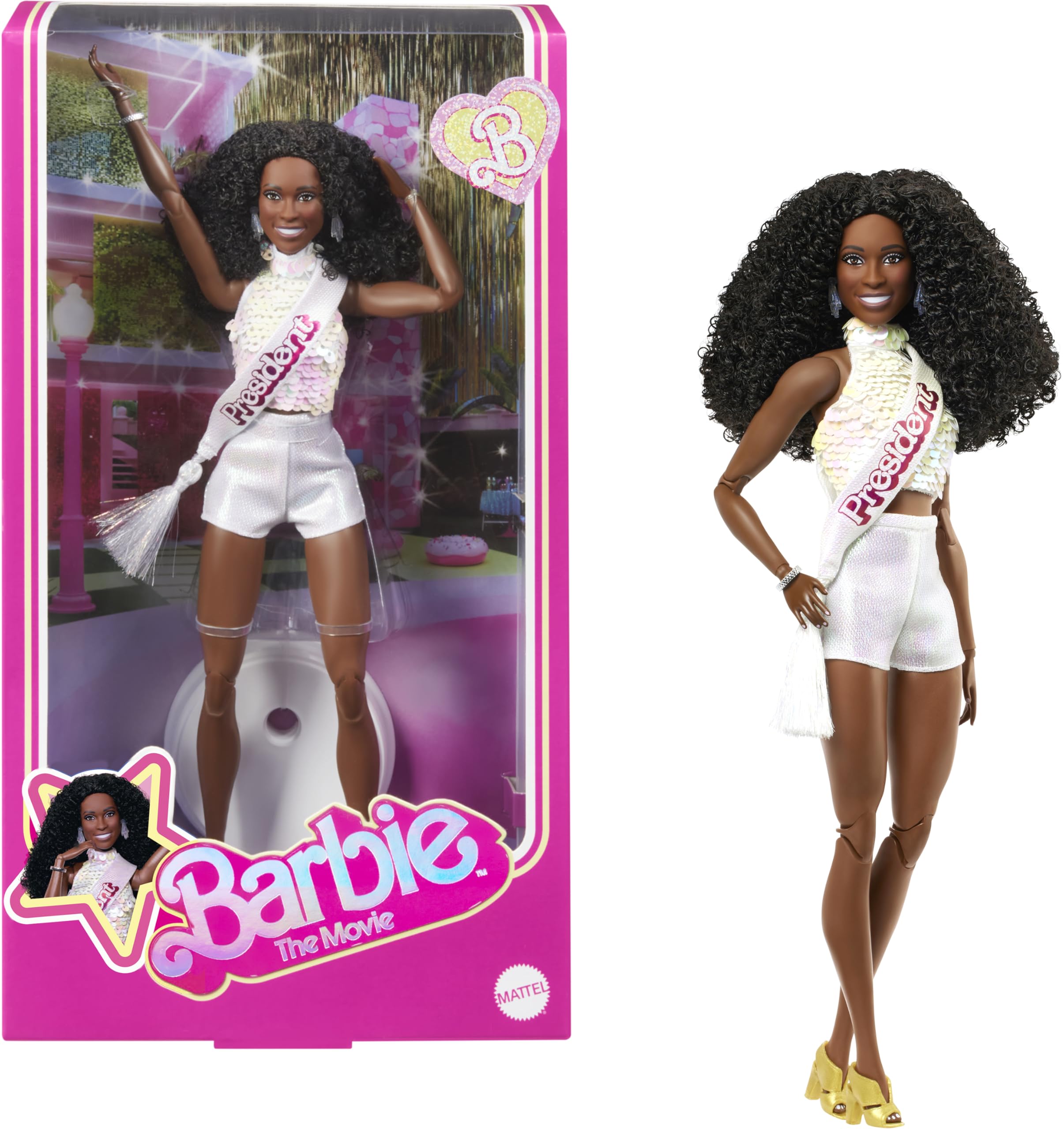 Muñeca Coleccionable Barbie The Movie President Issa Rae
