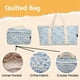 thumbnail image 5 of Set de Mahjong bestcool de 166 fichas con bolsa acolchada floral, 5 of 8
