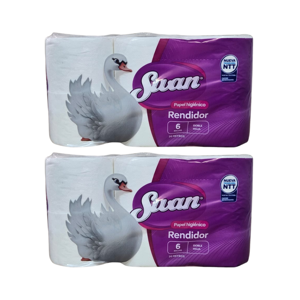 Pack 12 Rollos Papel Higiénico Swan Doble Hoja 20Mts