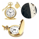 thumbnail image 3 of Reloj De Bolsillo Belug Con Colgante Para Peaky Blinders Trajes Dorado, 3 of 5