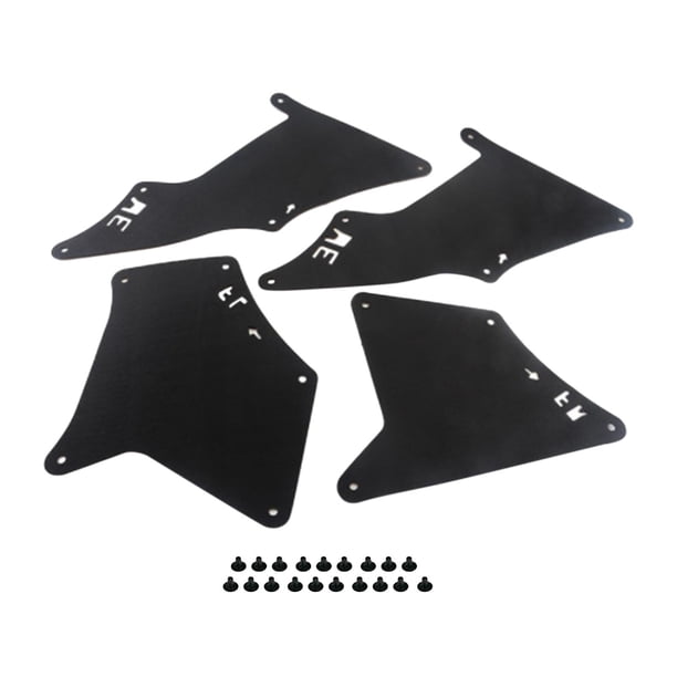 4x Delantal para guardabarros Protector contra salpicaduras Solapa Accesorios de automóvil de primera calidad Durable Alto rendimiento Reemplaza los g