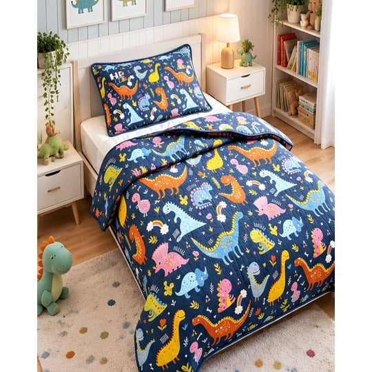 Mylhogar - Cubrecama Quilt Y Funda De Almohada Ultraligero Fresco 1.5 Plazas