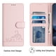 thumbnail image 3 of Funda tipo cartera FOXDOCK para iPhone 14 Plus con soporte, ranuras, RFID, diseño de gato, 3 of 5