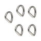 thumbnail image 2 of Anillos En D De Metal Para Hamaca, Monederos, Anillos De Acero Sin Costura, Anillos En D Semicirculares, 3,5mm X 2,68cm X 2,35cm, 5 Uds., 2 of 5