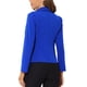 thumbnail image 3 of INSPIRE CHIC Chaqueta de Trabajo para Mujer con Solapa, Manga Larga, Traje de Chaqueta Azul Real 2XL, 3 of 6