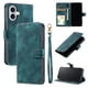 thumbnail image 1 of Funda Cartera para iPhone 16 Plus Tapa con Ranuras, Soporte y Correa Verde, 1 of 5