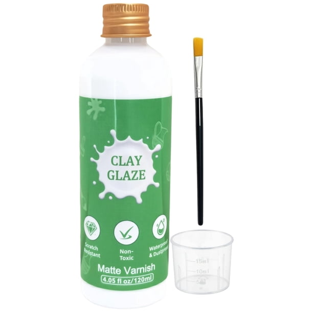 Esmalte para arcilla de secado al aire 120 ml, acabado mate, impermeable y a prueba de polvo