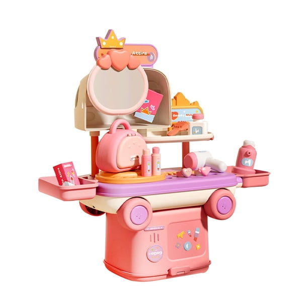 Juego De Simulación Portátil Para Niños, Regalo De Cumpleaños Para Niños Y Niñas, Tema Cosmético