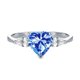 thumbnail image 3 of Anillos de Compromiso de Moissanita de 2 Uds para Mujer de Plata Esterlina Anillo de Promesa Aniversario Corte Corazón Color D VVS1 Anillos de Moissanita Anillos de Diamante con Certificado, 3 of 9